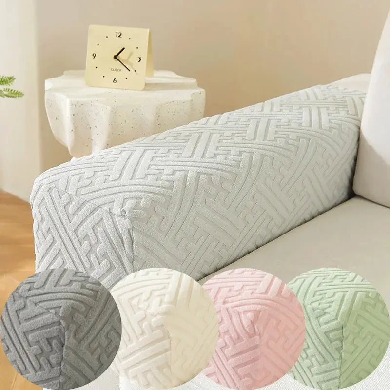 Housse Accoudoir Canapé Jacquard LUNEXO - Housse de France
