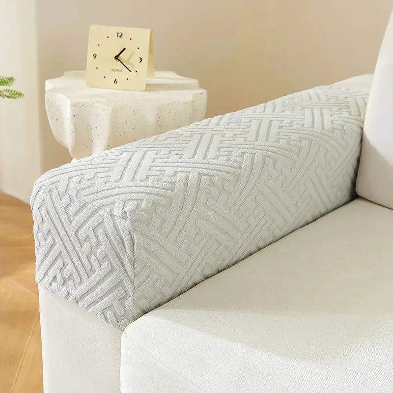 Housse Accoudoir Canapé Jacquard LUNEXO - Housse de France