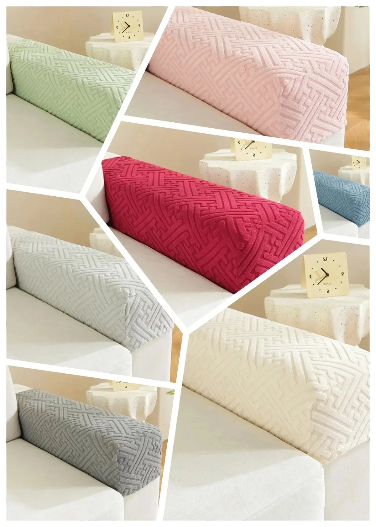 Housse Accoudoir Canapé Jacquard ACCORDI - Housse de France