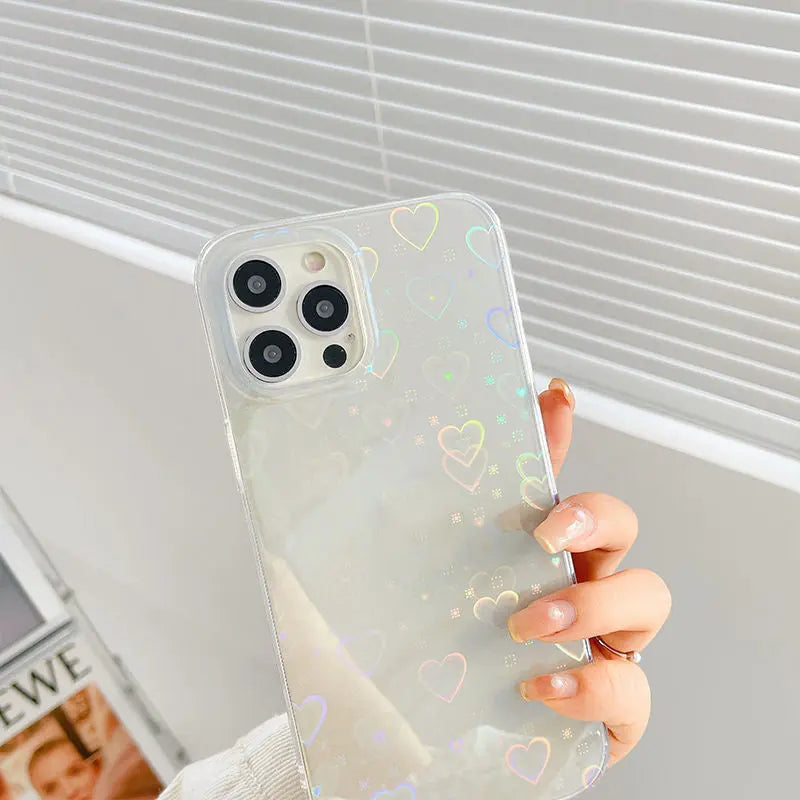 Coque Téléphone Antichoc LUVCASE Colorful love-IPhone13Pro