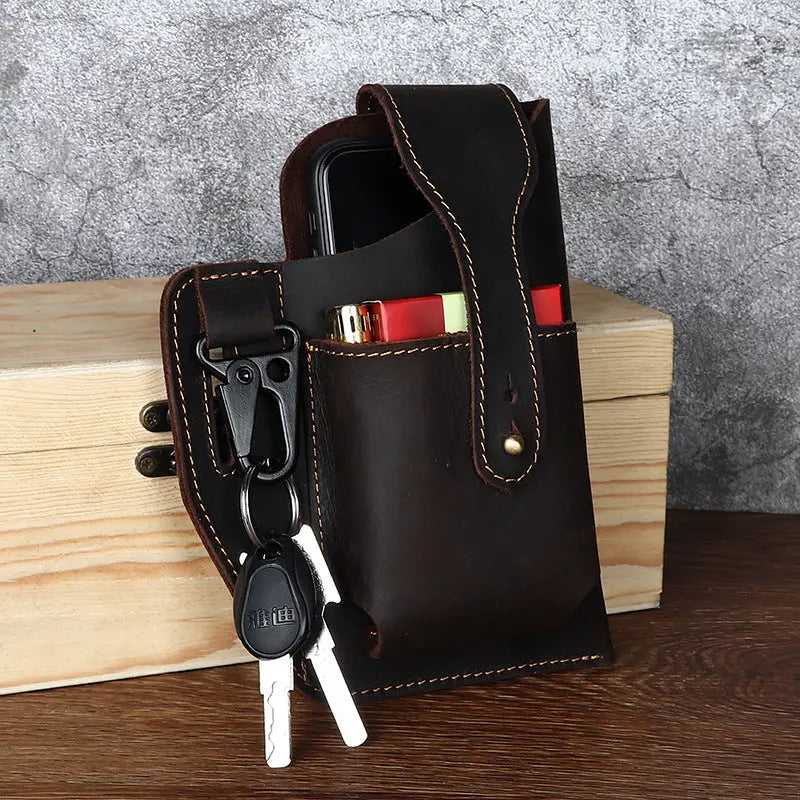 Coque Téléphone Ceinture RYDER Dark coffee