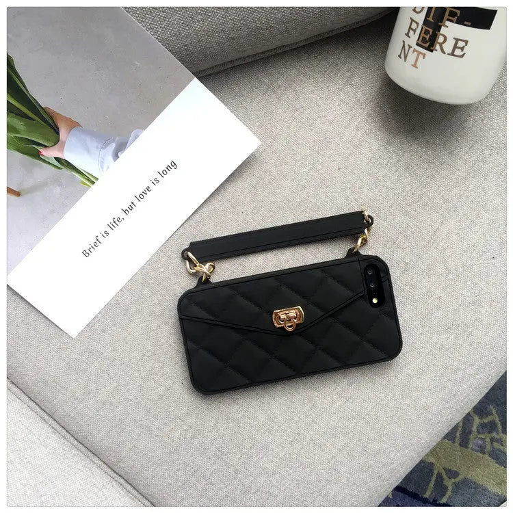 Coque Téléphone Chic FURENA Black-With card chain-iPhone12pro max