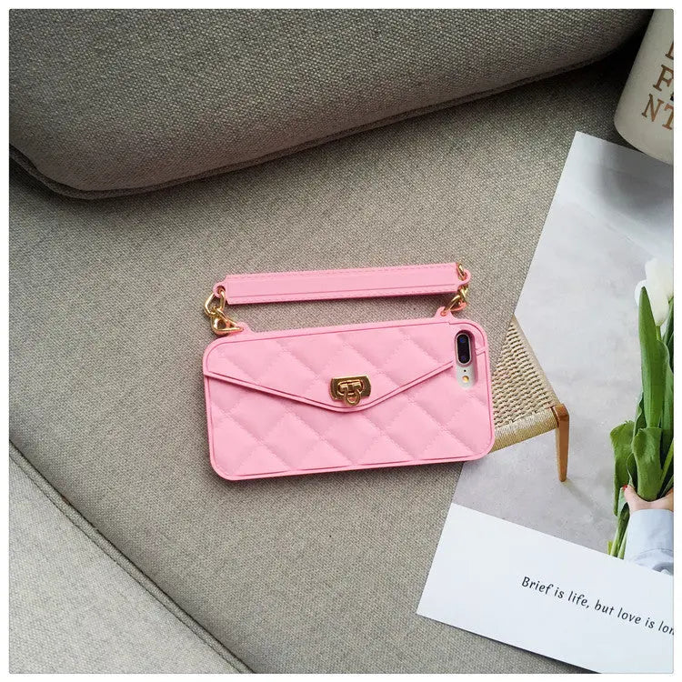 Coque Téléphone Chic FURENA Pink-With card chain-Iphone 11Pro Max