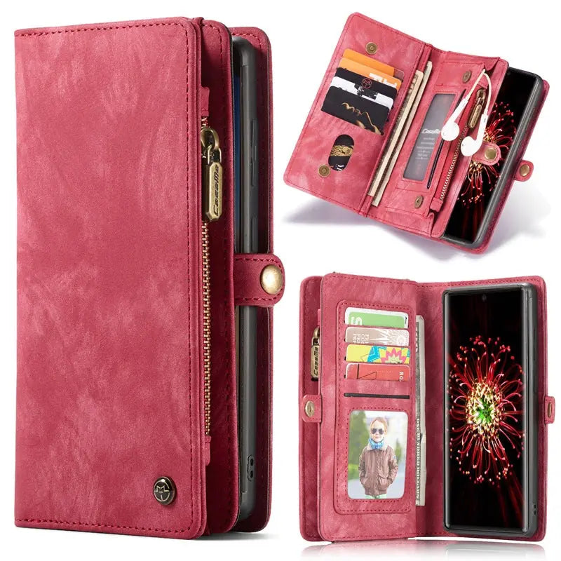 Coque Téléphone Cuir Résistant FLIPZ Red-Samsung A70