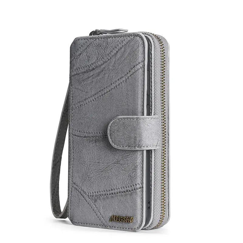 Coque Téléphone Cuir ZARNOX Grey-A71 5G