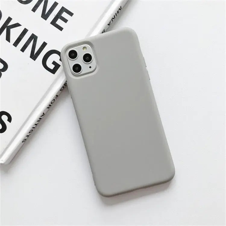 Coque Téléphone Frosted CELINA Grey-IPhoneXR