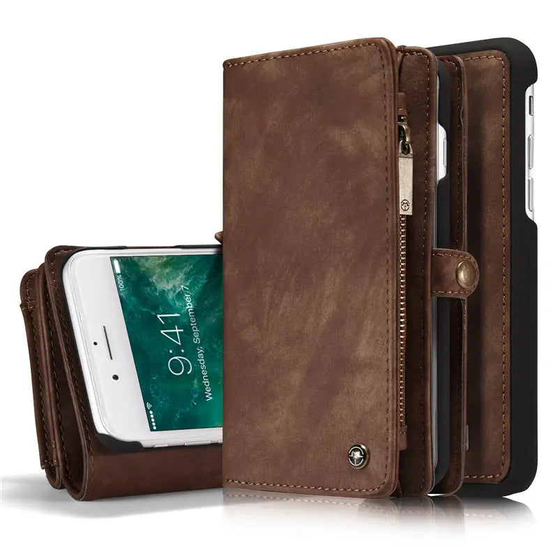 Coque Téléphone Luxe TUVIO Brown-IPhoneXS Max
