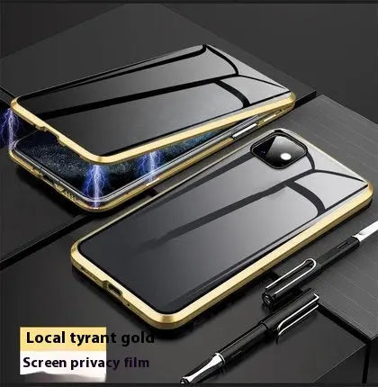 Coque Téléphone Magnétique Intimité SECURIX Gold-IPhone13