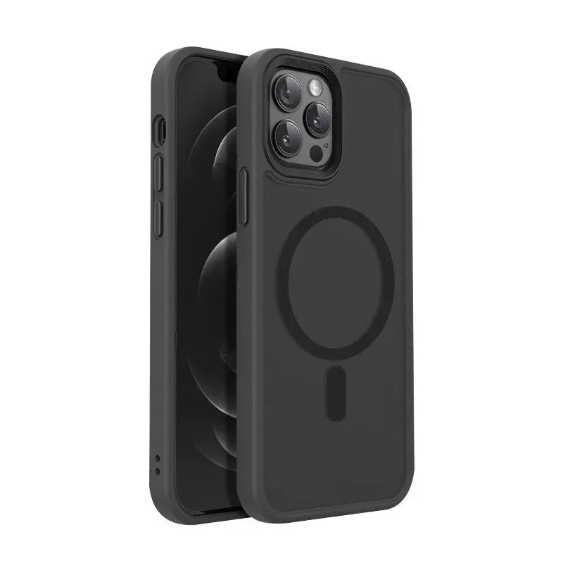 Coque Téléphone Magnétique MAXPRO Matte black-Iphone 12Pro