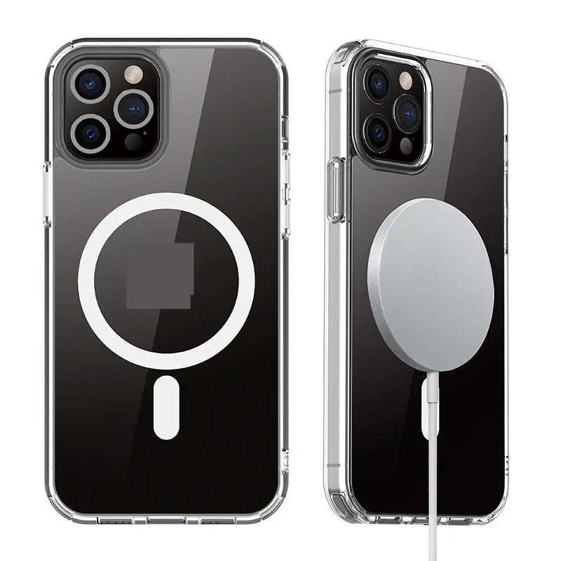 Coque Téléphone Magnétique MAXPRO Transparent-Iphone 12Pro
