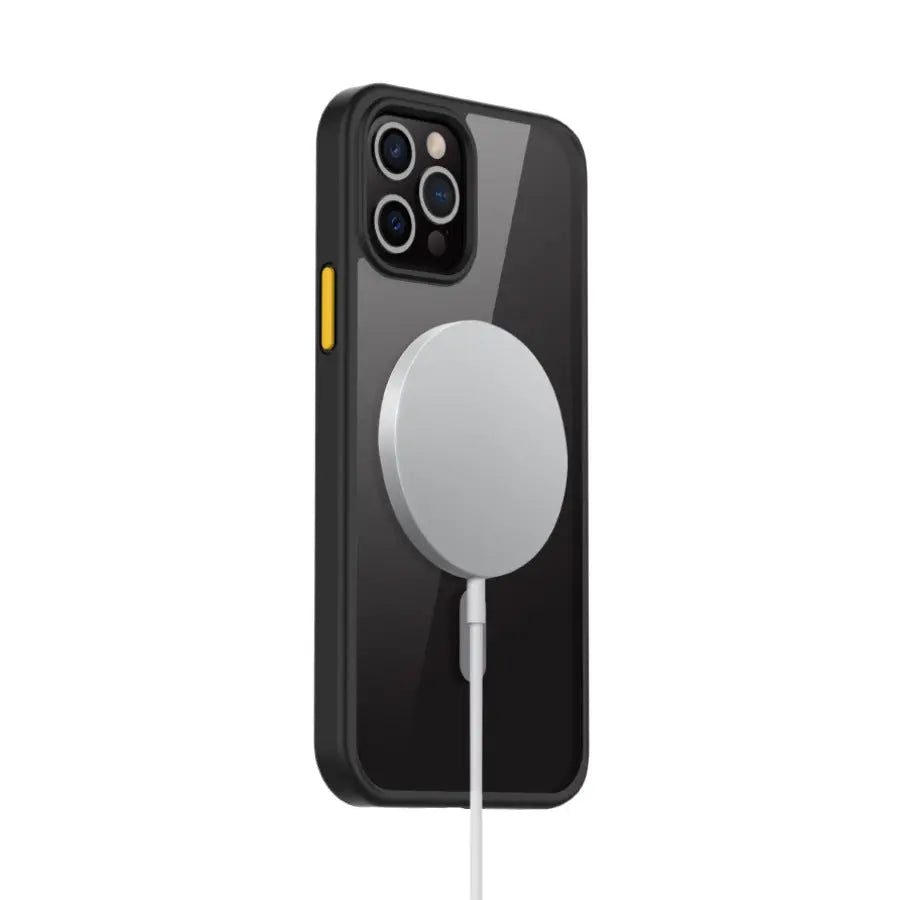 Coque Téléphone Magnétique MAXPRO Transparent black-iphone 12 mini