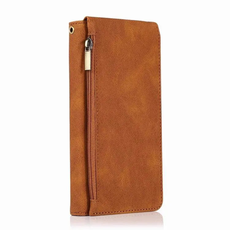 Coque Téléphone PU Élégant ZINA Brown-S20FE