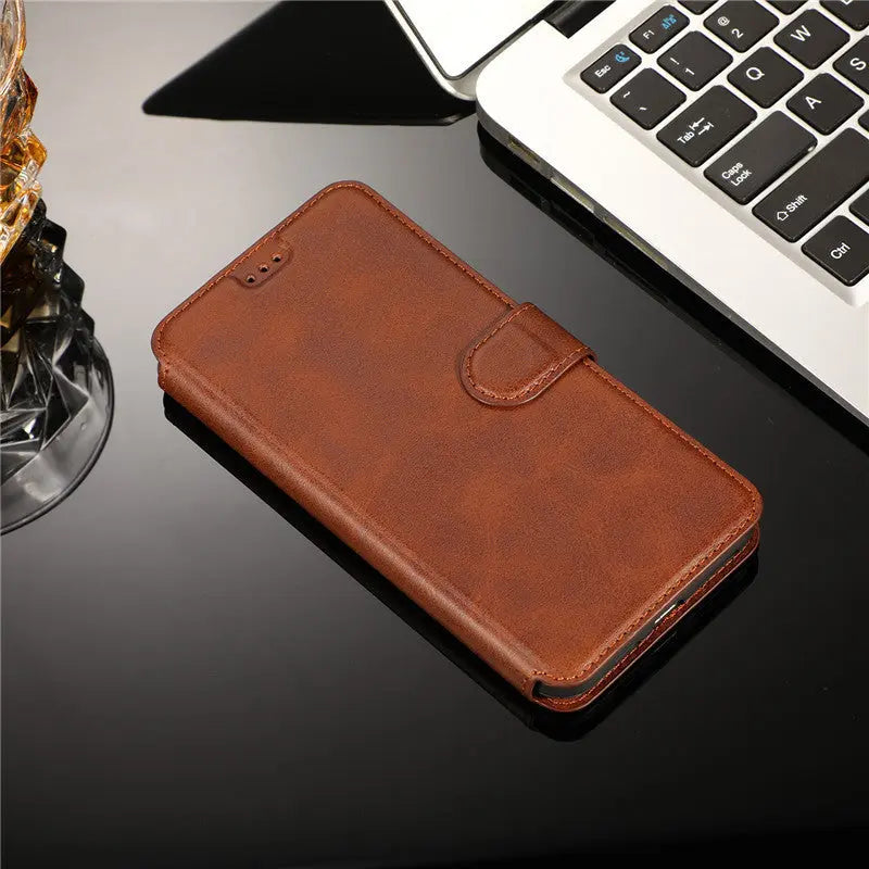 Coque Téléphone Portefeuille CALIDO Brown-iPhone7