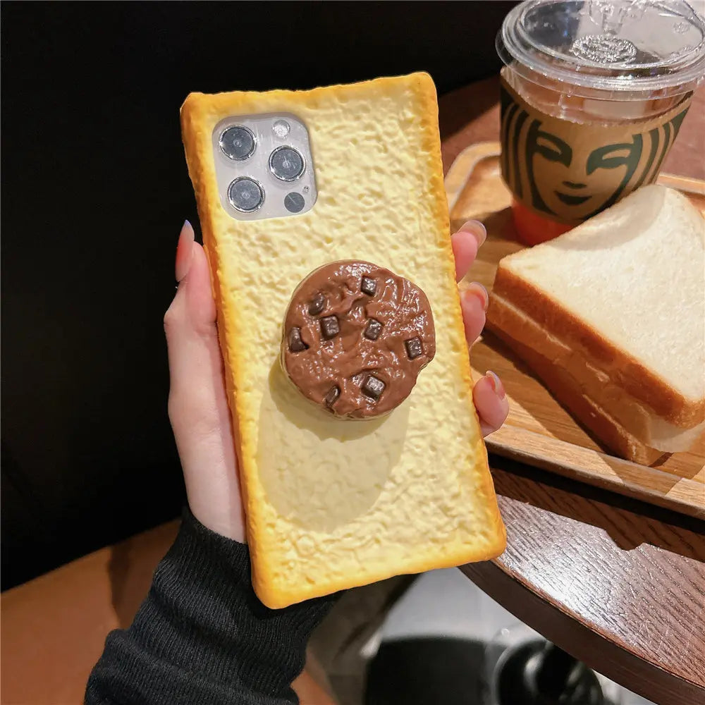 Coque Téléphone Silicone Toast FROST Mobile phone case biscuit-Iphone15