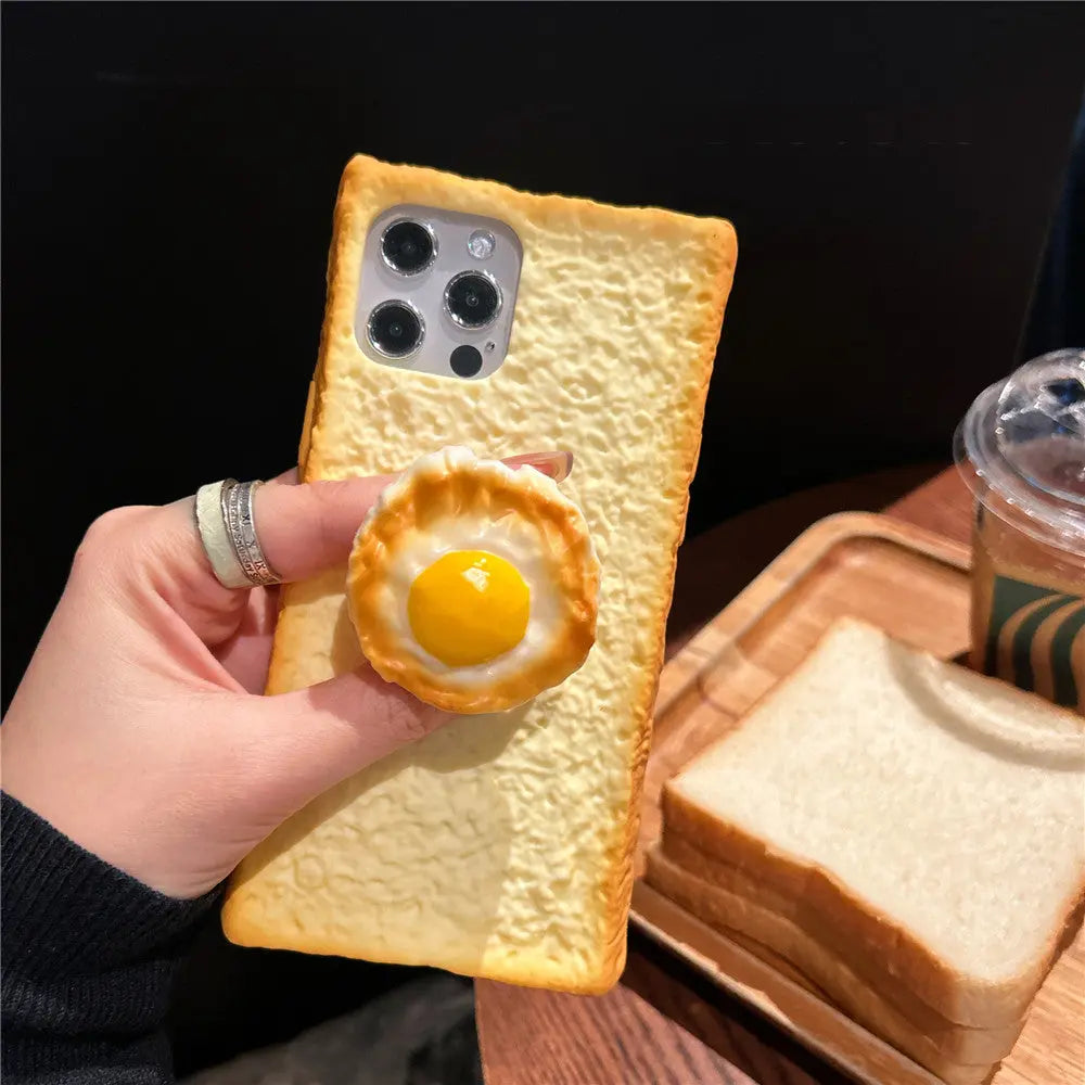 Coque Téléphone Silicone Toast FROST Shell Poached Eggs-Iphone15
