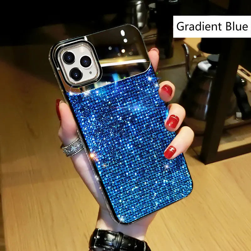 Coque Téléphone Strass Glam GRADIN Blue-iPhone7P/8P