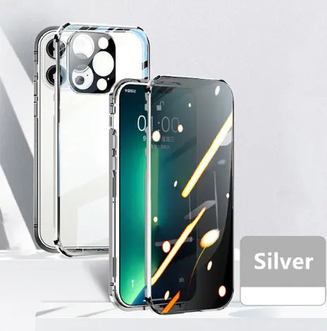 Coque de Téléphone Anti-Privacy MAGNETO Silver-Iphone13