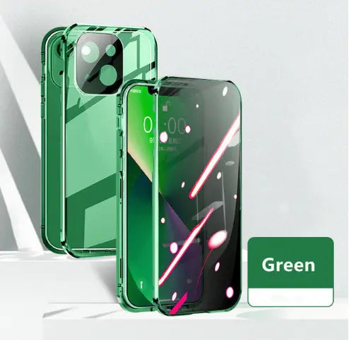 Coque de Téléphone Anti-Privacy MAGNETO Green-Iphone 12Pro