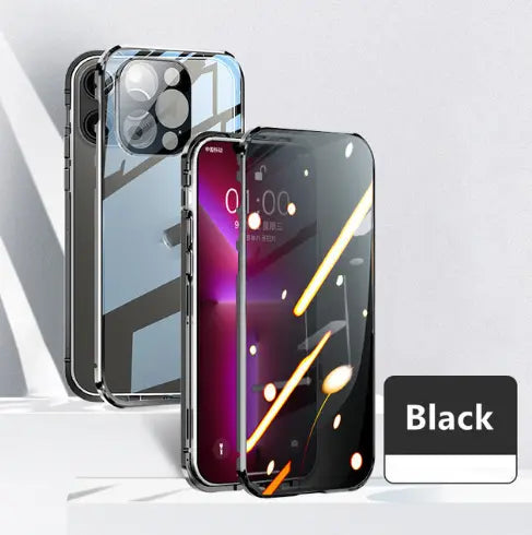 Coque de Téléphone Anti-Privacy MAGNETO Black-Iphone15Promax
