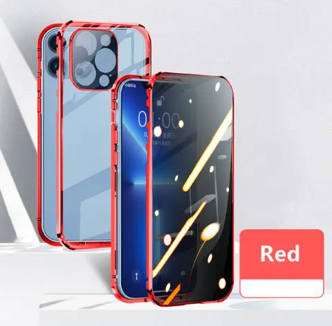 Coque de Téléphone Anti-Privacy MAGNETO Red-Iphone15Pro