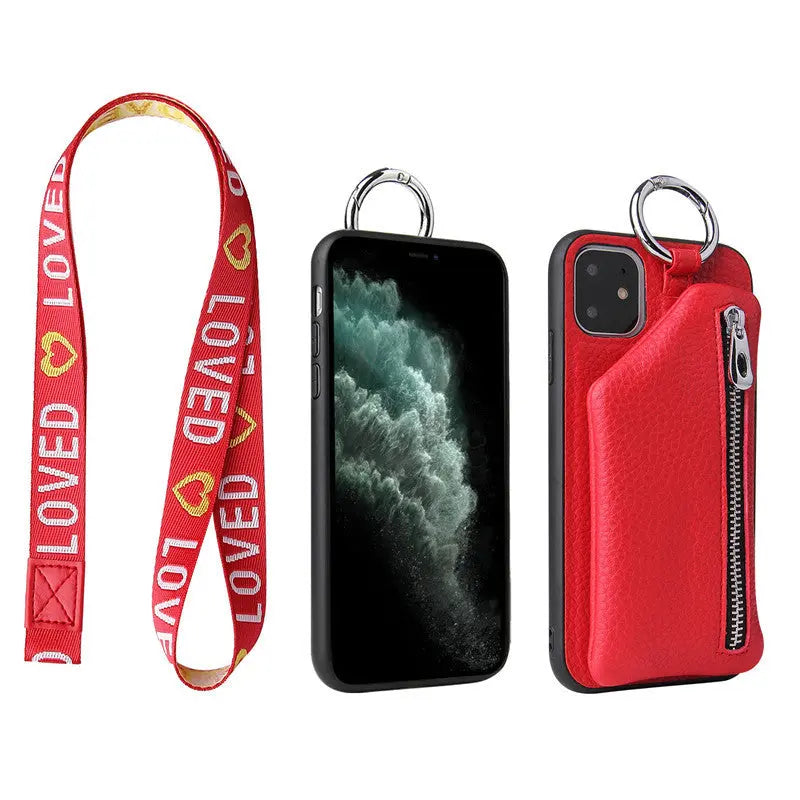 Coque de Téléphone Cordon Chic VELIS Red with lanyard-Iphone 11Pro