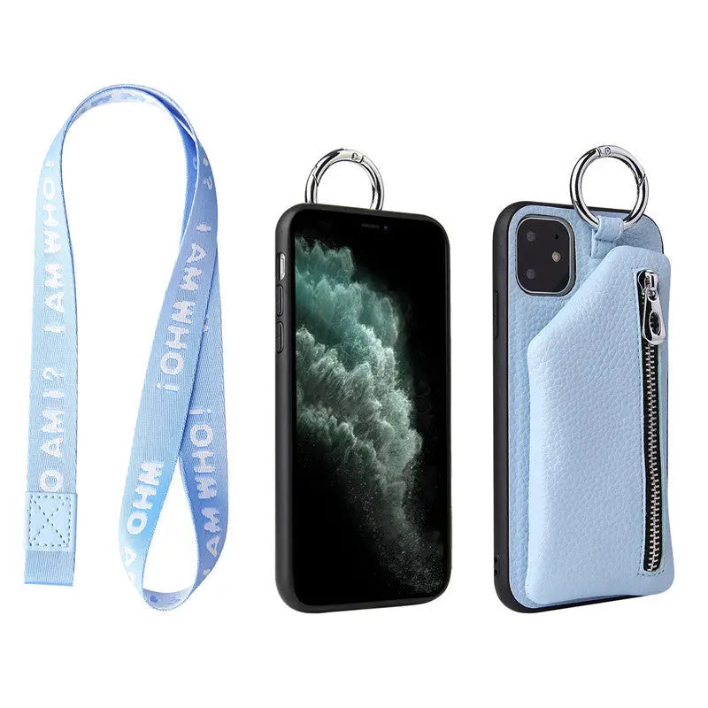 Coque de Téléphone Cordon Chic VELIS Blue with lanyard-Iphone 11
