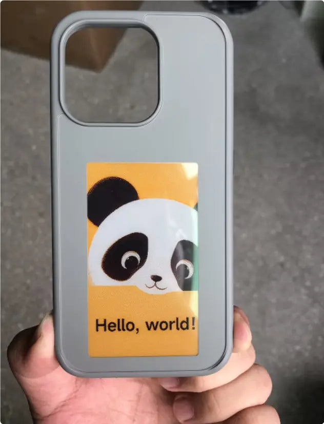 Coque de Téléphone E-Ink Personnalisable ZYNIO Gray-Iphone16
