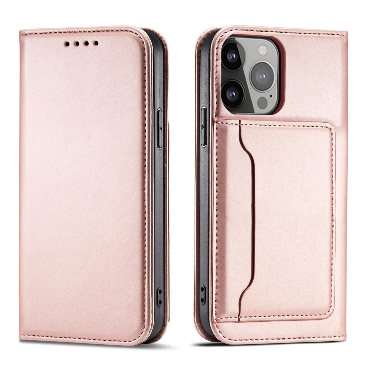 Coque de Téléphone Flip Business GARNO Pink-IPhone XR
