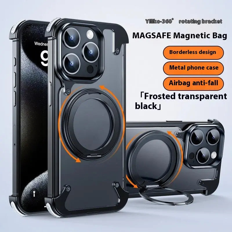 Coque de Téléphone Magnétique FLEXI Black PC-IPhone15Promax