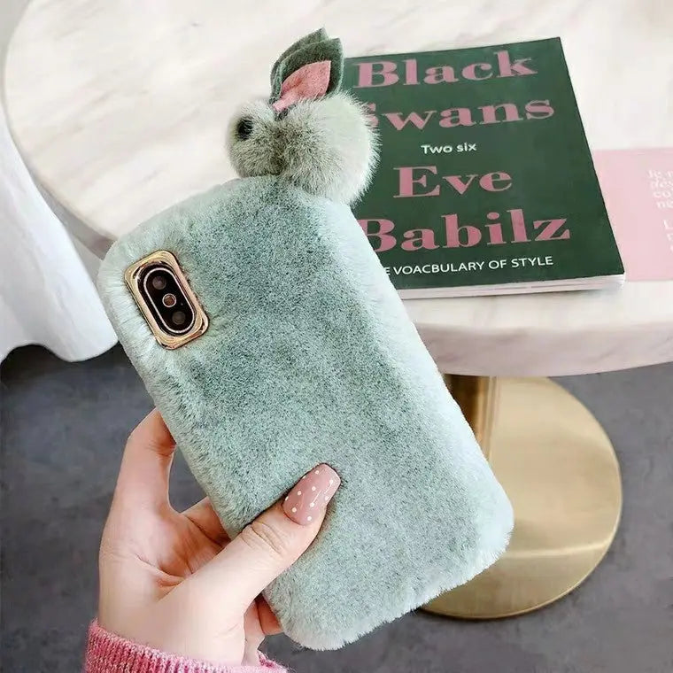 Coque de Téléphone Peluche Douce HARA Green-iPhone6 6S