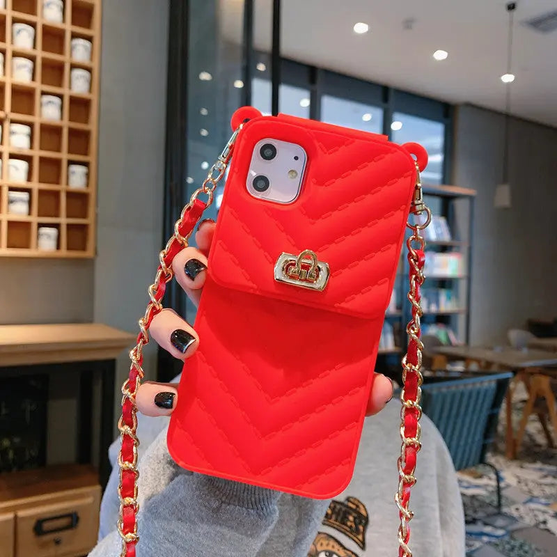 Coque de Téléphone Silicone Mode TRIVEX Red-6 7 8