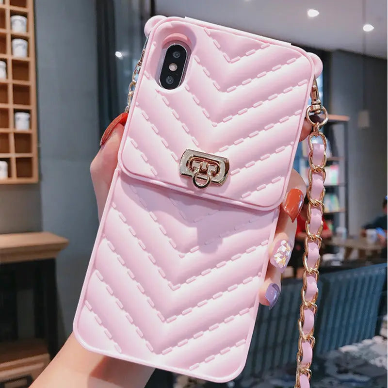 Coque de Téléphone Silicone Mode TRIVEX Pink-XR