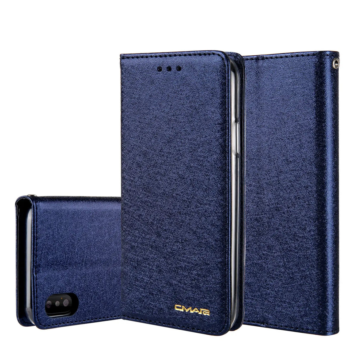 Coque de Téléphone Style Flip PU OLENA Navy Blue-iPhone7