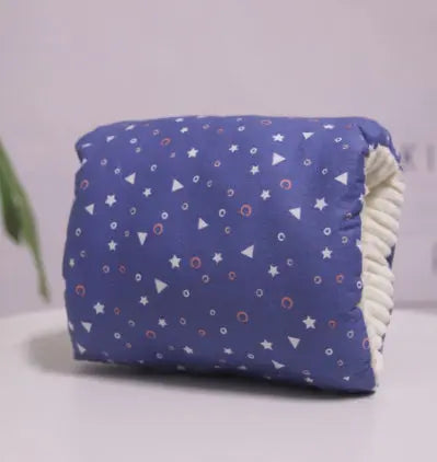 Coussin Allaitement Coton Compact NURSOX Deep Blue Triangle-25X23CM