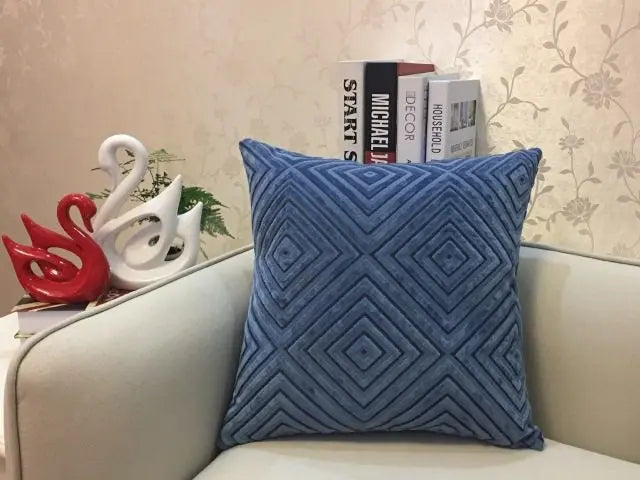 Coussin Canapé Flanelle ZEO X-55cmX55cm