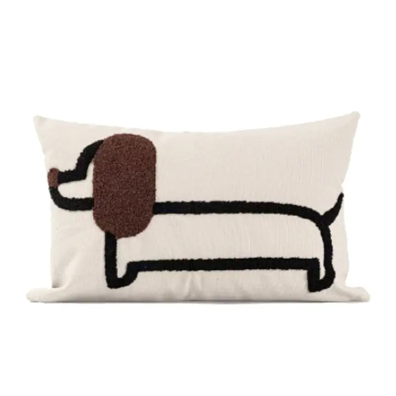Coussin Canapé Minimaliste CHYLO Dog Brown 30x50cm Pillowcase