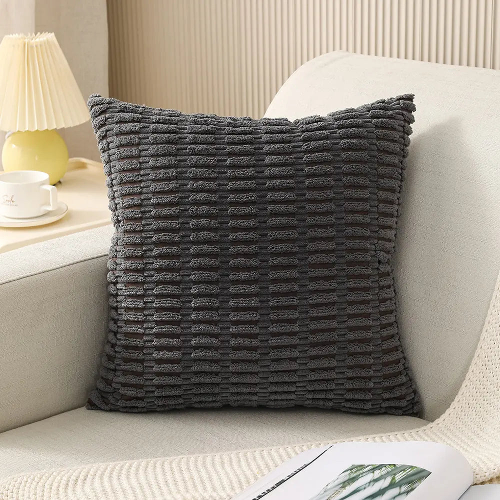 Coussin Décoration Velours EXONIA Dark Gray-30cmx50cm Pillowcase