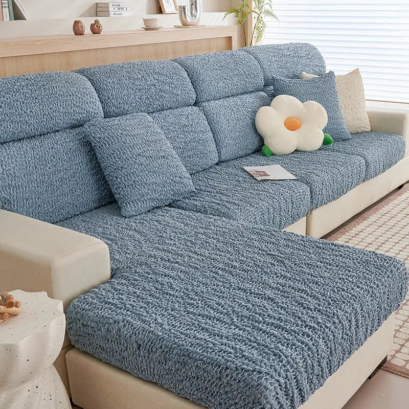 Housse Assise Canapé Extensible SERENE Blue-Plus Size Double