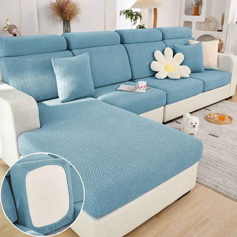 Housse Assise Canapé Moderne EVOLI Sea Blue-Headrest S