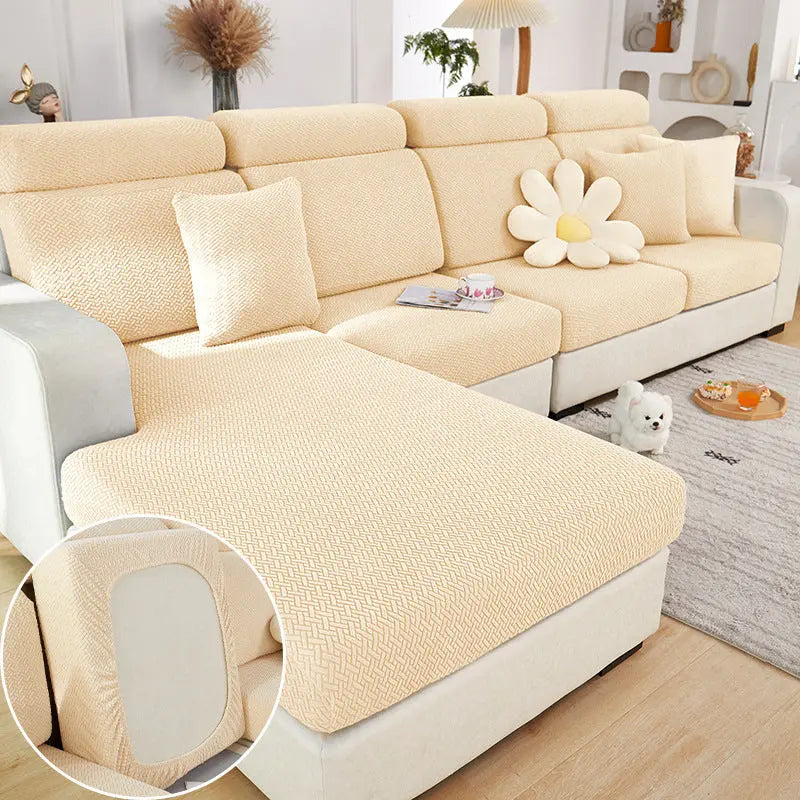 Housse Assise Canapé Moderne EVOLI Mustard Yellow-Backrest M