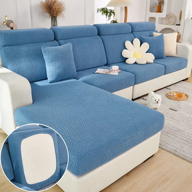 Housse Assise Canapé Moderne EVOLI West Lake Blue-Backrest L