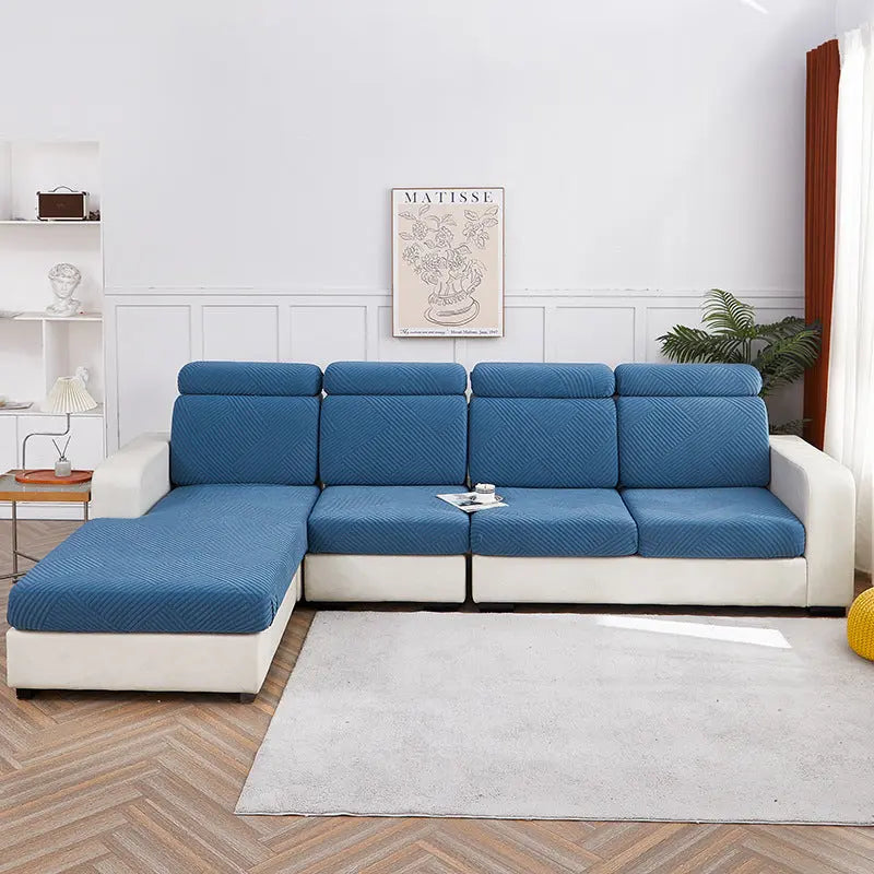 Housse Assise Canapé Moderne JACQUA Lake Blue-Single