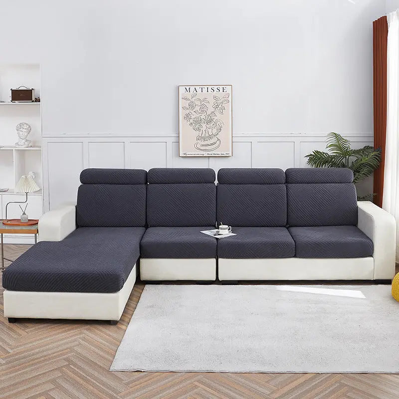 Housse Assise Canapé Moderne JACQUA Dark Gray-Four People