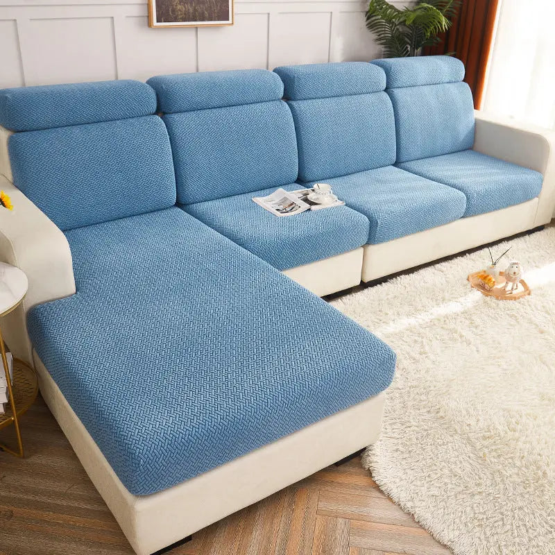 Housse Assise Canapé Universelle LAPEO Lake Blue-Plus Size-L