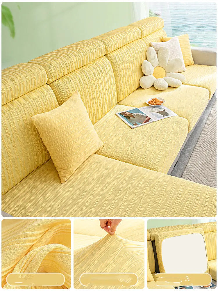 Housse Assise Canapé Élastique GLACIO Lemonyellow-Enlarge the Imperial Concubine