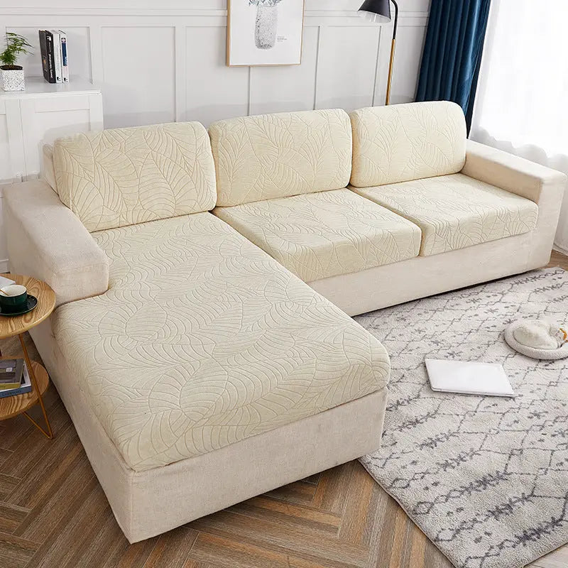 Housse Assise Canapé Étanche JACQARD Beige-Four people