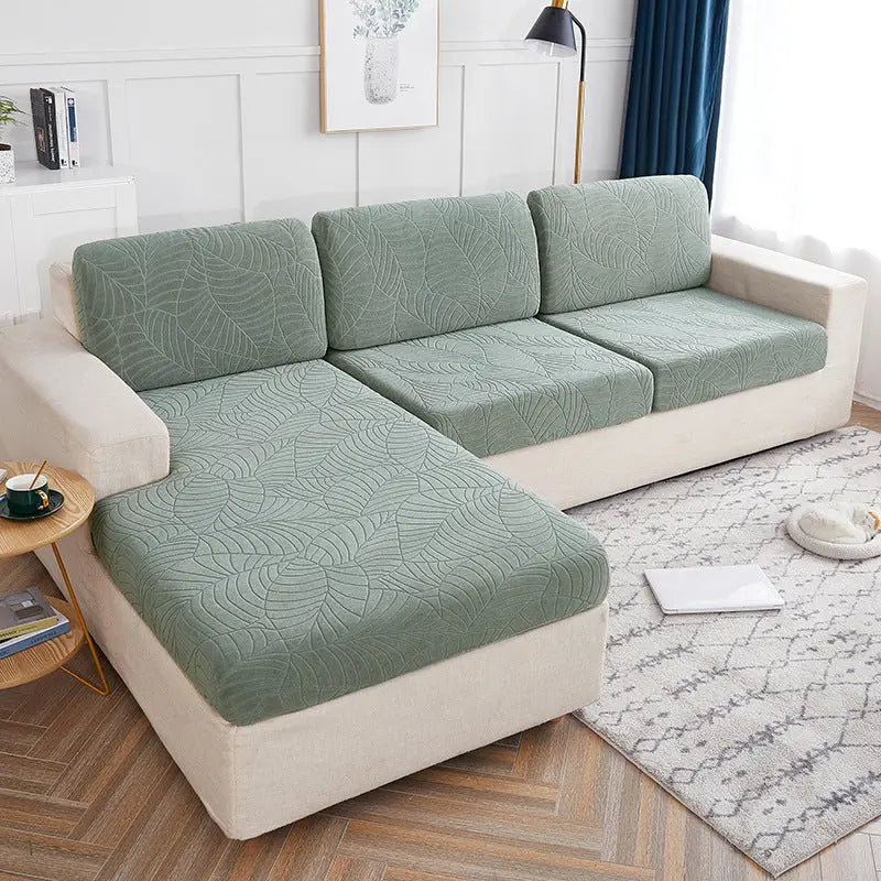 Housse Assise Canapé Étanche JACQARD Light Green-Large headrest
