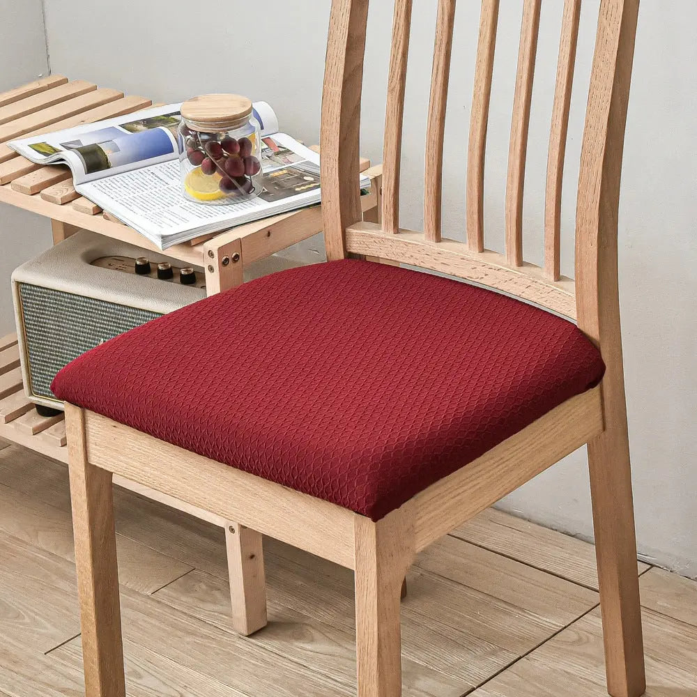 Housse Assise Chaise Extensible DIAMENO A type wine red