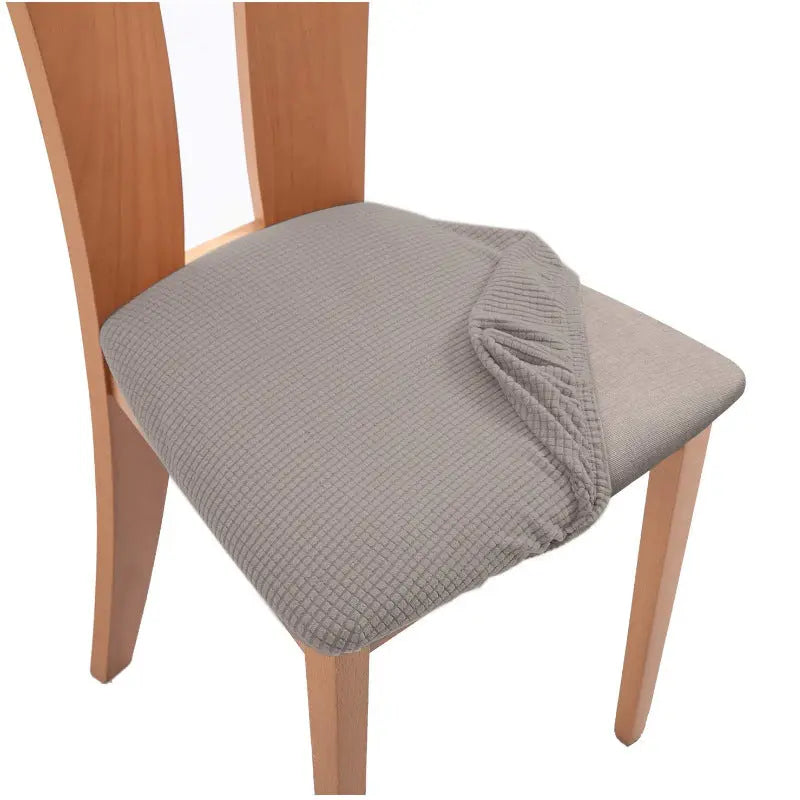 Housse Assise Chaise Extensible ZEFIRA Taupe