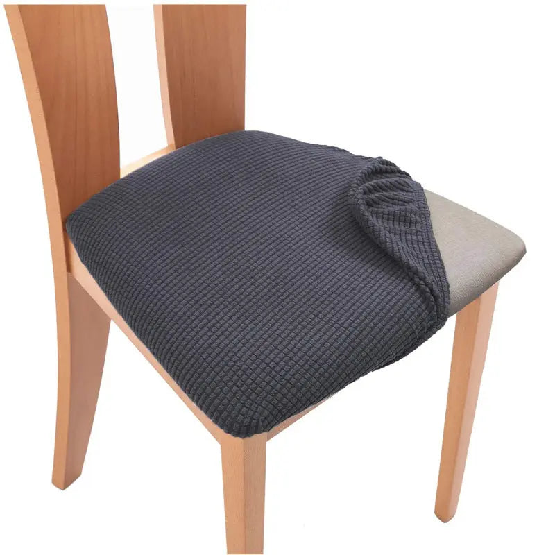 Housse Assise Chaise Extensible ZENYA Dark gray